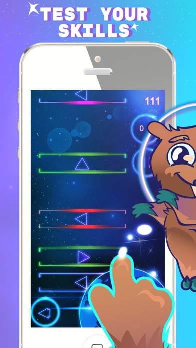 How to cancel & delete Space Beaver: Fast reaction game with gesture from iphone & ipad 1