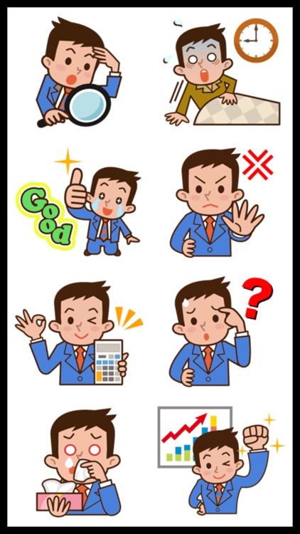 Office Man Stickers