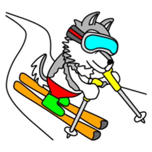 Sporty Alaskan Malamute Stickers