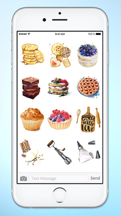 Watercolor Baking Cooking and Kitchen Sticker Pack screenshot-3