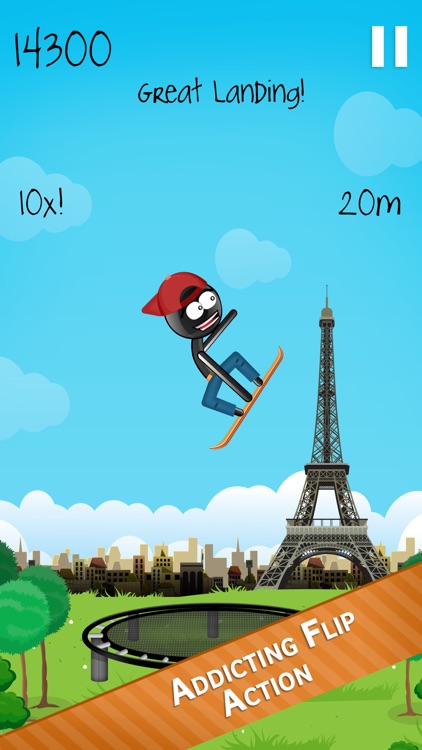 Stickman Trampoline PRO - Extreme Flip Action!