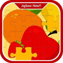 Lively Fruits learning jigsaw puzzle games for kid