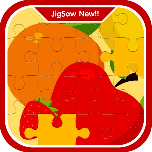 Lively Fruits learning jigsaw puzzle games for kid Icon