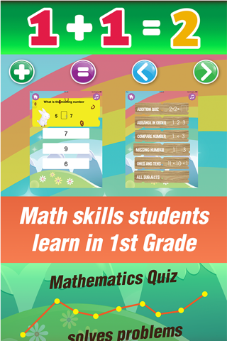 Kangaroo 1st grade math curriculum games for kid screenshot 2