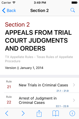 Texas Rules of Appellate Procedure (LawStack's TX) screenshot 2