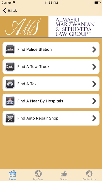 AMS Law Group Injury Help App