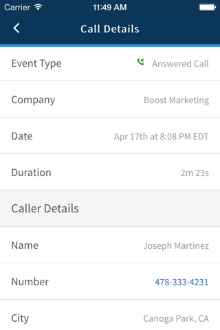 CallRail screenshot 2