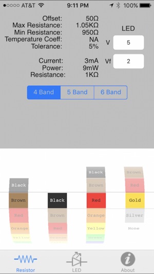 Resistor Color Code w/LED Calculator(圖2)-速報App