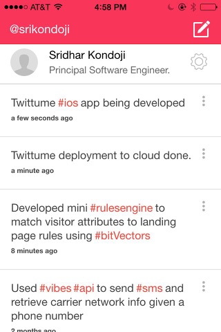 Twittume: No Fluff Just Stuff CV/Resume screenshot 2