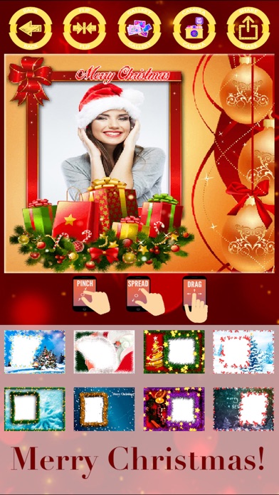 Merry Christmas photo frames - create cards screenshot 2