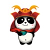 Samurai Panda - 2 stickers by CandyASS