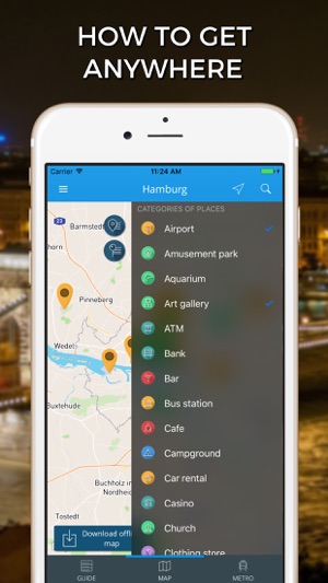 Hamburg Travel Guide with Offline Street Map(圖3)-速報App