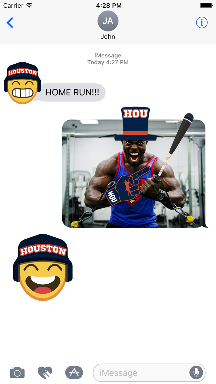 Houston Baseball Emojis  Stickers