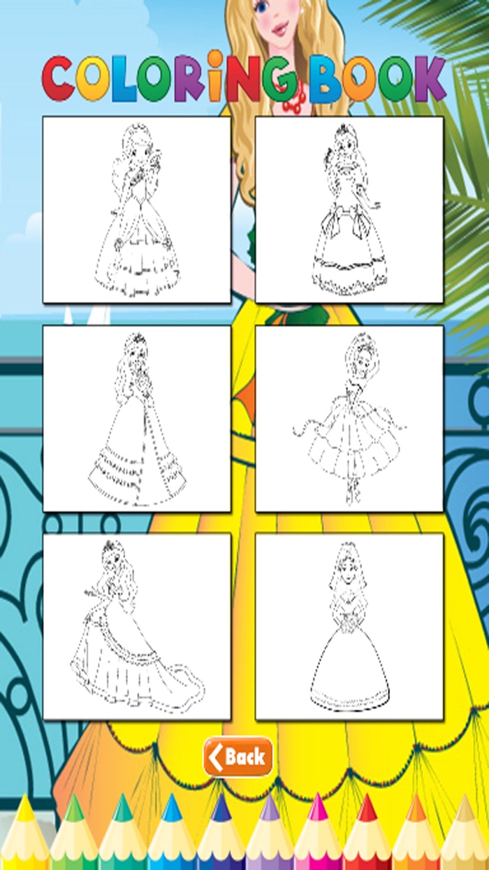Princess Coloring Book - Activities for Kid