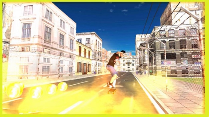 Boy Jump Skateboard Street