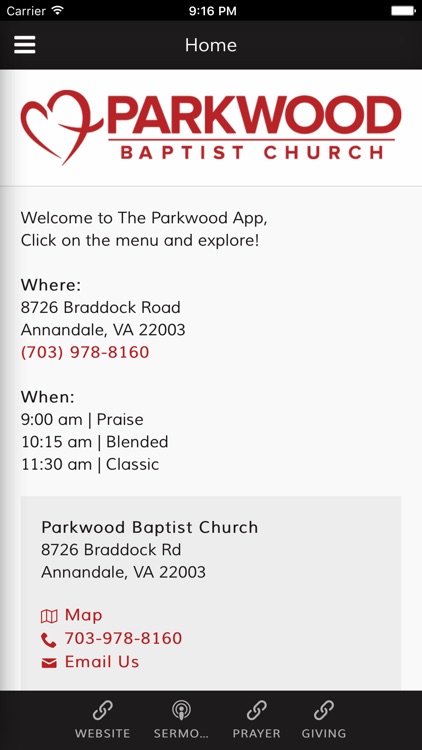 parkwood Baptist Church of Annandale, VA