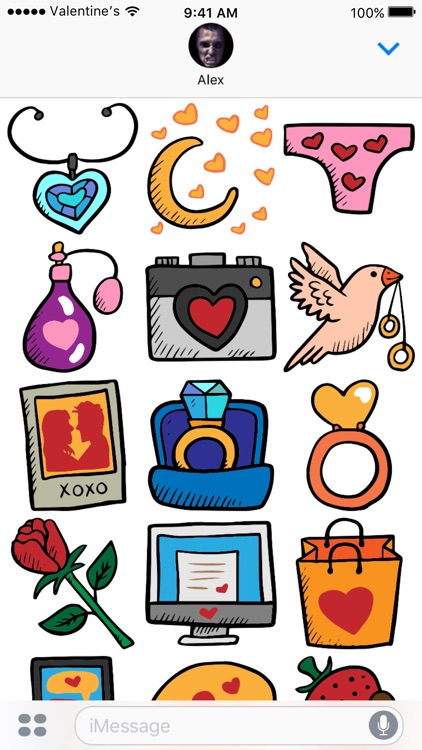 Valentine's Day stickers - Love Valentines 2017