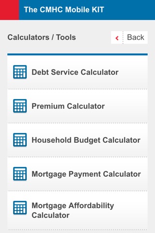 The CMHC Mobile KIT screenshot 4