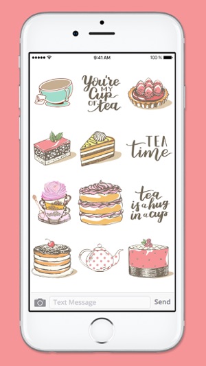 Tea and Cakes Sticker Pack(圖5)-速報App