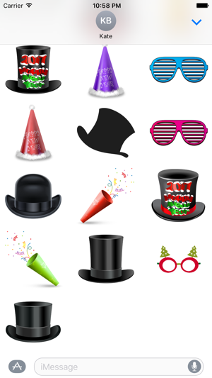 Happy New Year 2017 Hats, Glasses and Stickers(圖5)-速報App