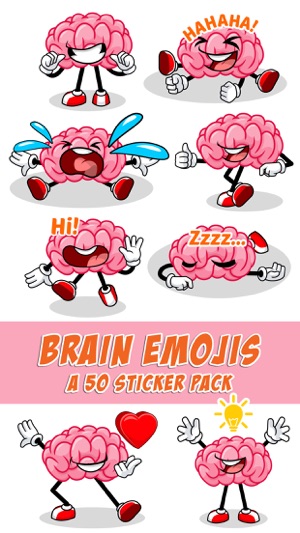 Brain Emojis Share Your Feelings Emoticon Stickers(圖1)-速報App