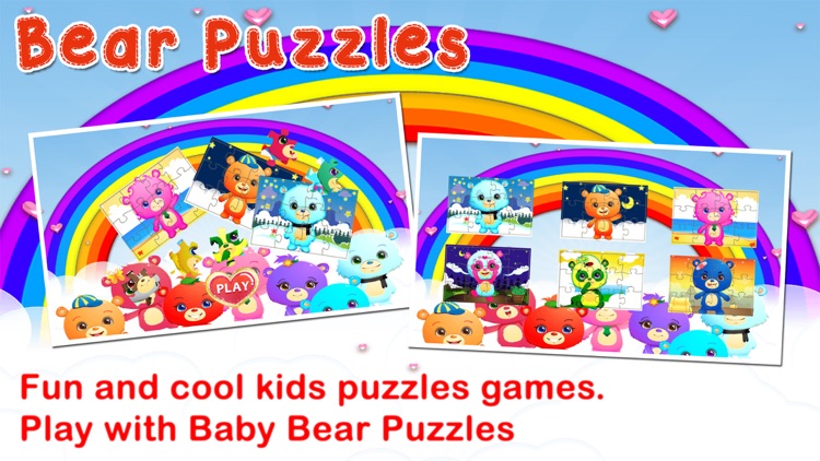 Baby Bear Jigsaw Puzzles Games for Preschool Kids