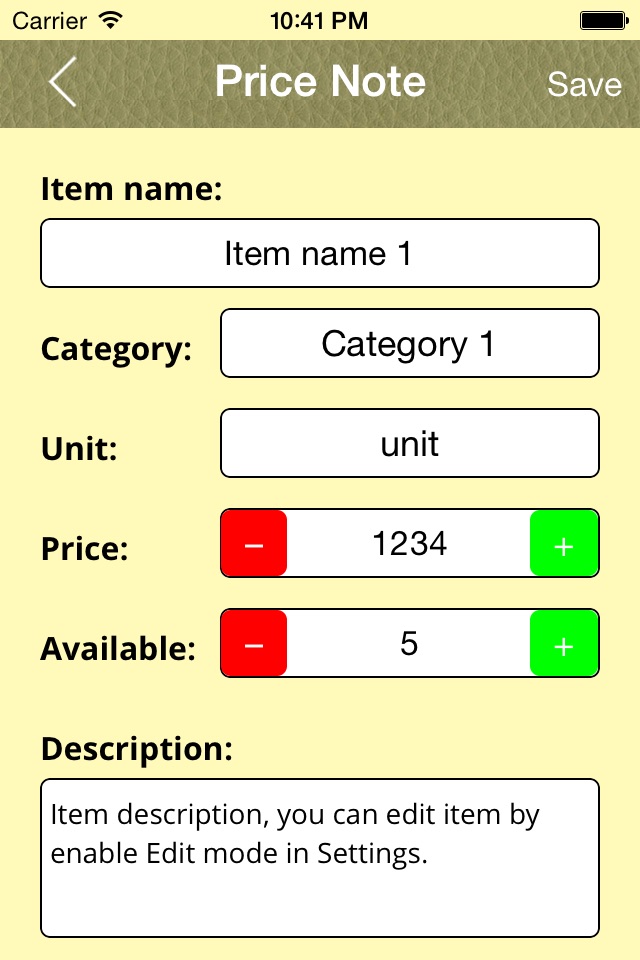 Price Note - for small business screenshot 4