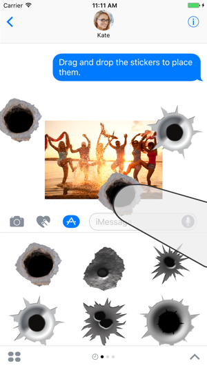 Animated Bullet Holes Sticker Pack(圖2)-速報App