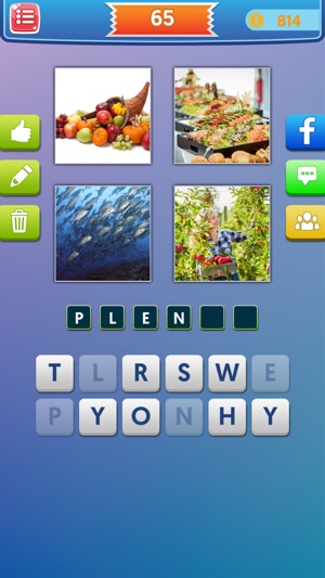 Pics to Word Puzzle-4 Pics Guess What's 