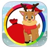 Merry Christmas Deer Coloring Page Game Free