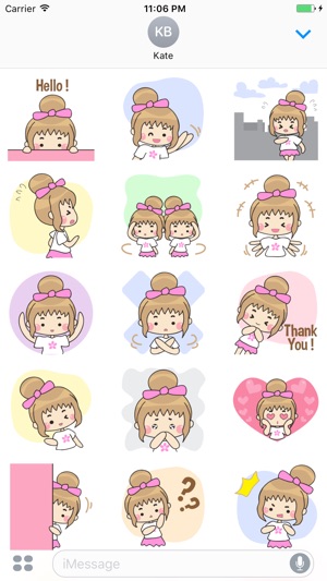 Aisha The Cute Little Girl Stickers(圖1)-速報App
