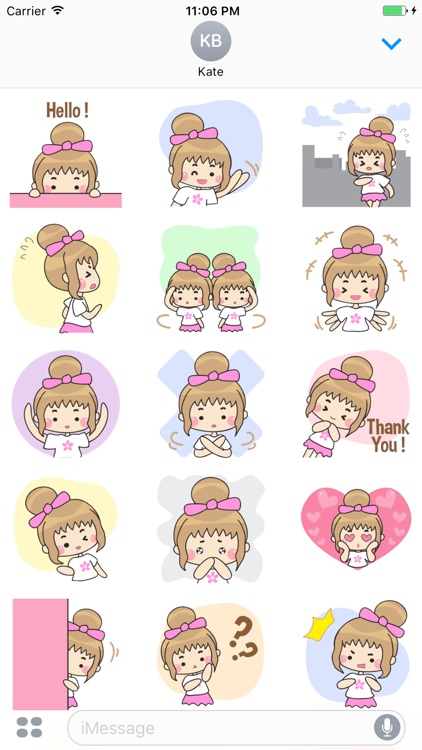 Aisha The Cute Little Girl Stickers