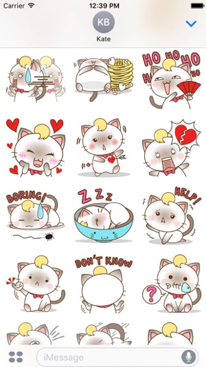 Suki the siamese kitten 2 for iMessage Sticker(圖3)-速報App