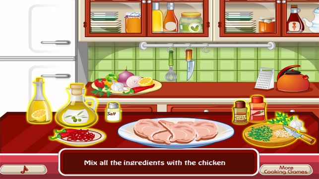 Cooking the First Chicken - girl games for kids(圖5)-速報App