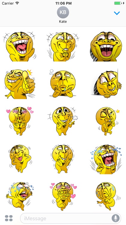 Mr.Powwaw Emoticon Stickers 5