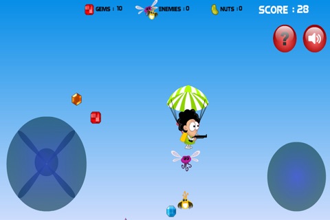 Sky Diving Ninja - Parachute Diver Stunt Kid screenshot 2