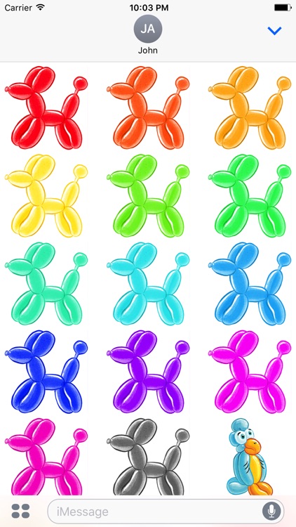 Balloon Animals Sticker pack screenshot-3