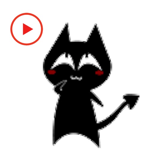 Black Cat - Animated Stickers icon