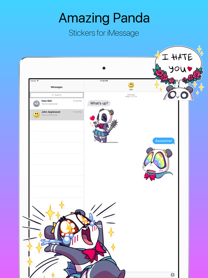 Amazing Panda Adventures Stickers