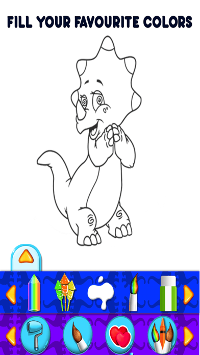 Dinosaurs Kids Coloring Book Pro screenshot 3
