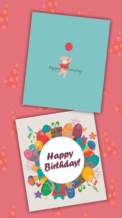 Birthday greeting cards with stickers – Photo edit
