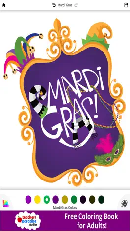 Game screenshot Coloring Book for Adults: Mardi Gras Fat Tuesday apk