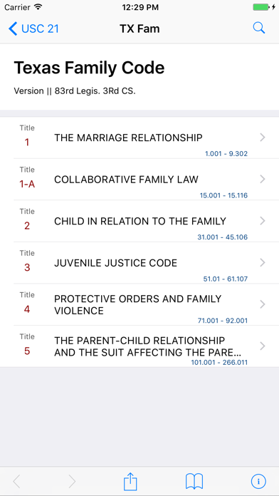 How to cancel & delete Texas Family Code (LawStack's TX Law/Statutes) from iphone & ipad 1