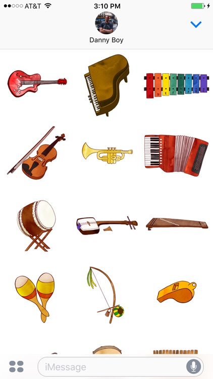 Jazzy Musical Instruments - World Music Stickers