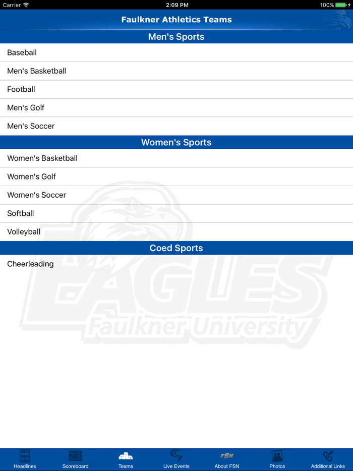 Faulkner University Athletics