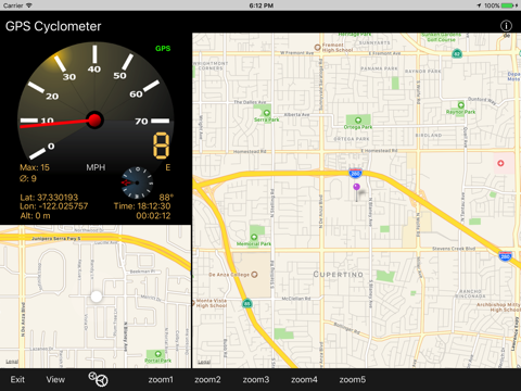 GPS Cyclometer - náhled