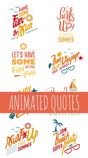 Hot Summer Animated Stickers