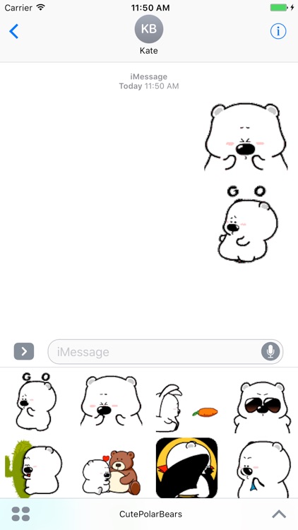 White Bear Animated Stickers screenshot-4