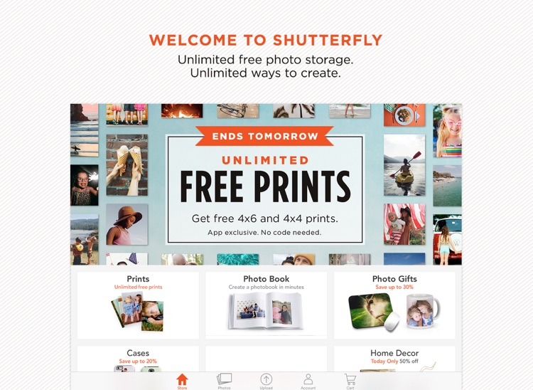 Shutterfly: Prints, Cards, Gifts, Storage for iPad