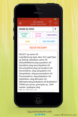 Execute ad-hoc query in MSSQL Server Database - náhled